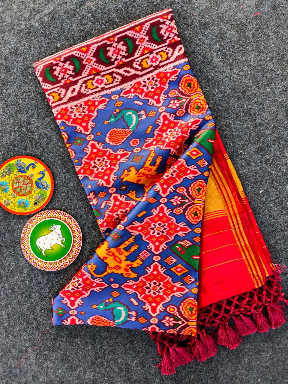 Mystic Glow Patola Silk Saree