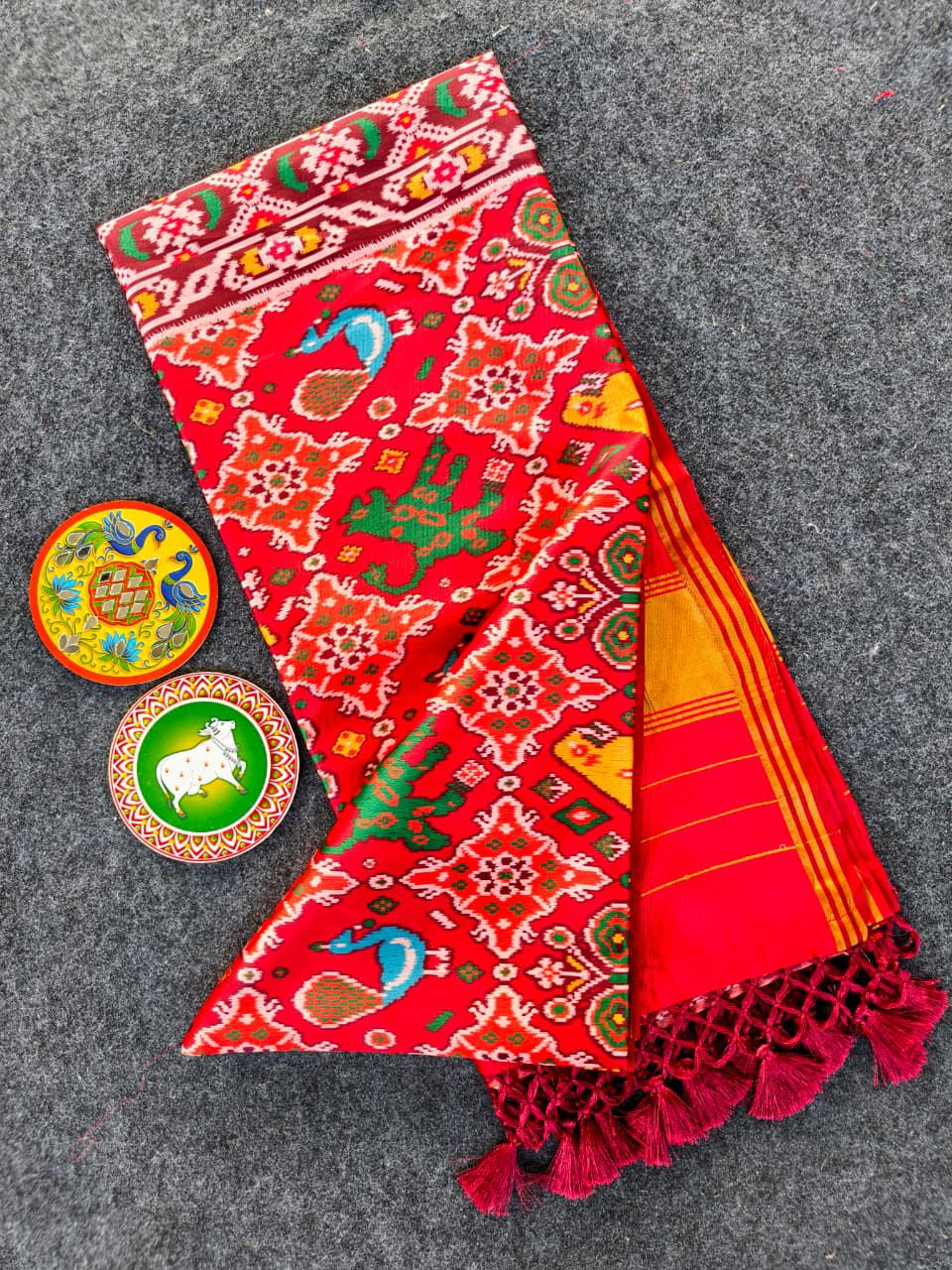 Mystic Glow Patola Silk Saree