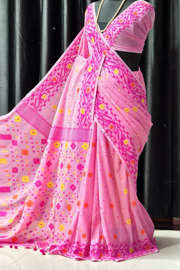 Ranga Smriti Dhakai Jamdani Saree