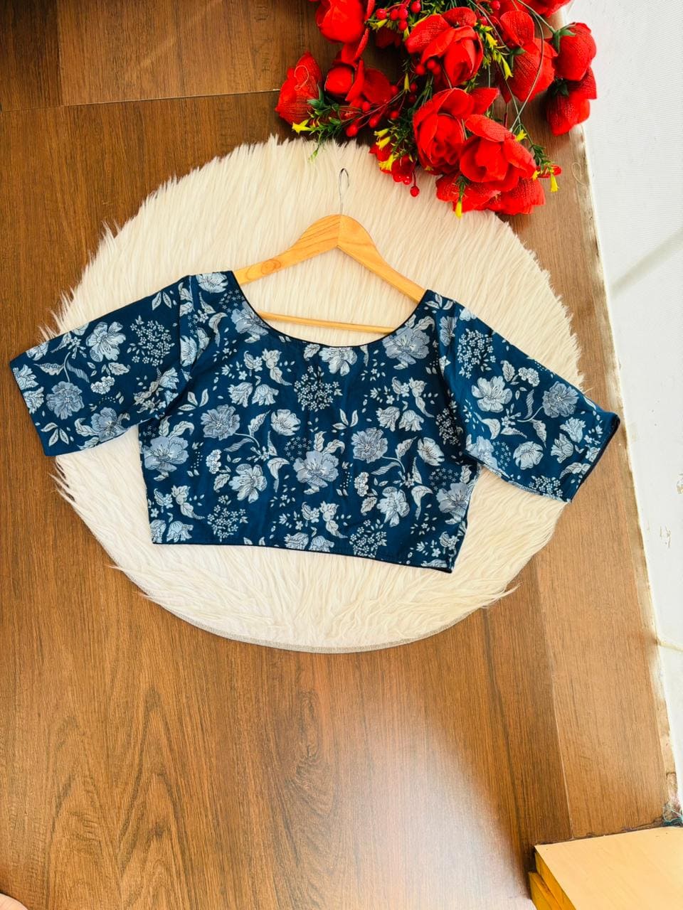 Live Everyday - Printed Cotton Designer Blouse