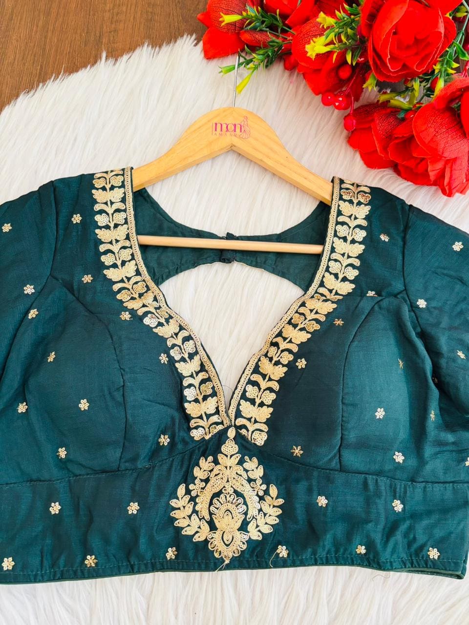 The Empress Glow V-Neck Blouse