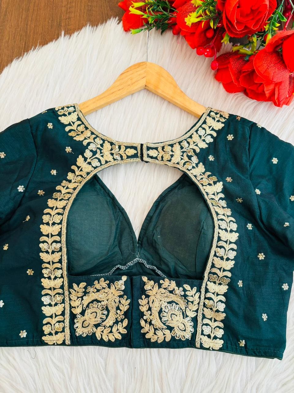 The Empress Glow V-Neck Blouse