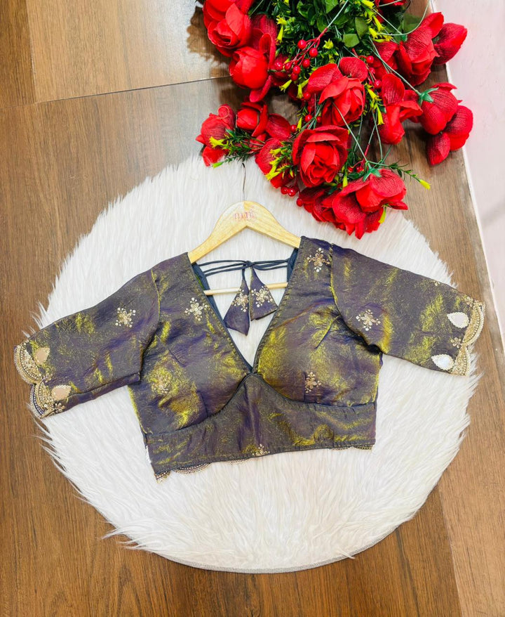 Standing Out - Fendy V Neck Silk Blouse