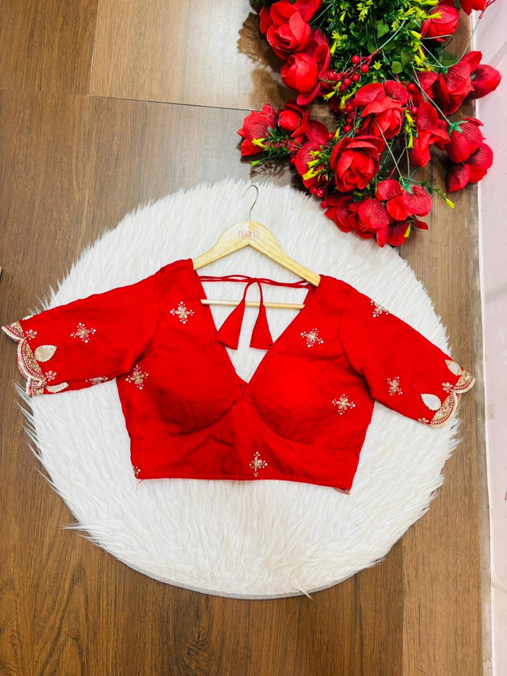 Standing Out - Fendy V neck Silk Blouse