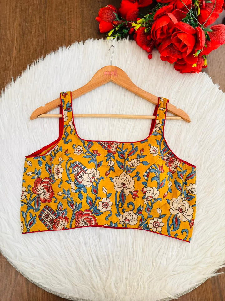 Pop Fusion kalamkari-Designer Blouse