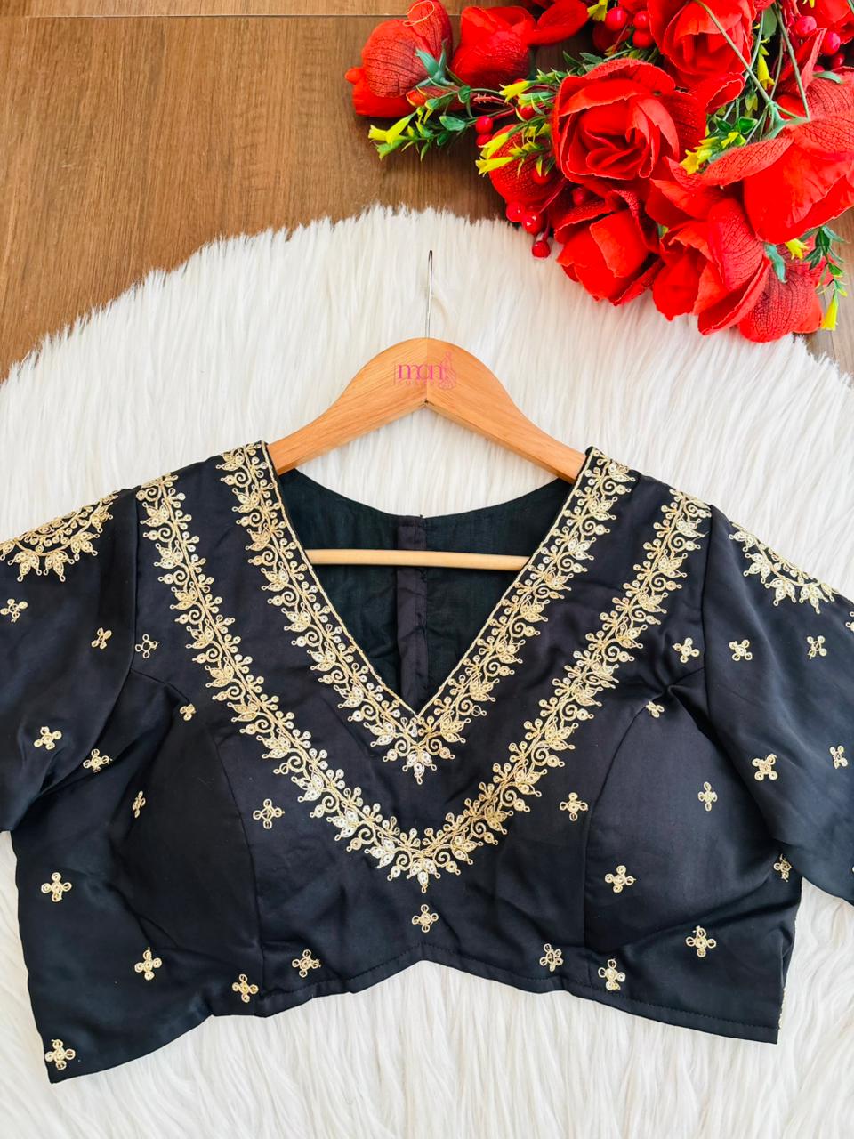 Infinity Loop Designer Fancy Silk Blouse