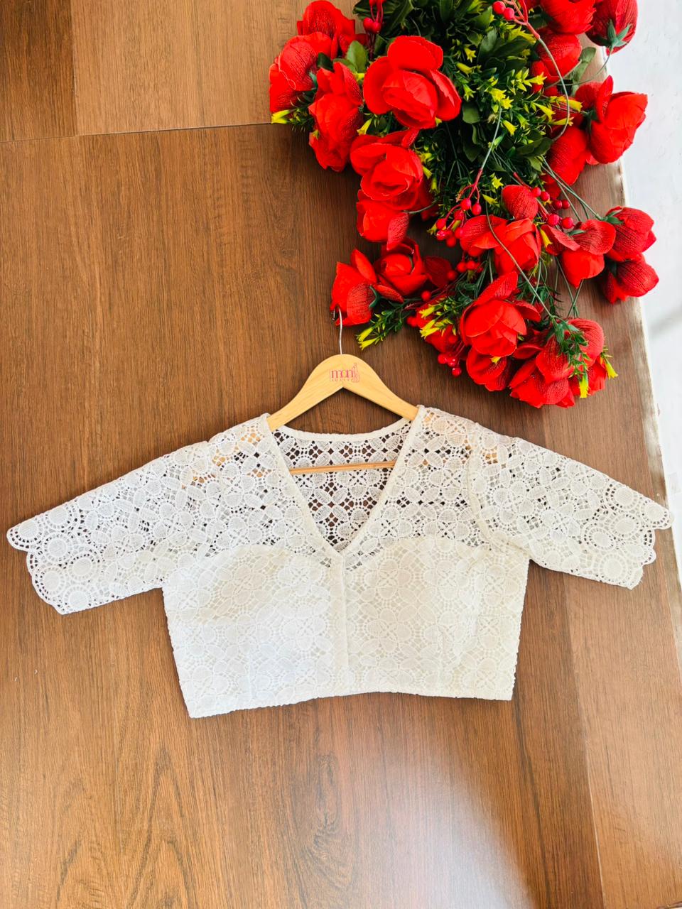 Whimsical Weave Crochet Blouse