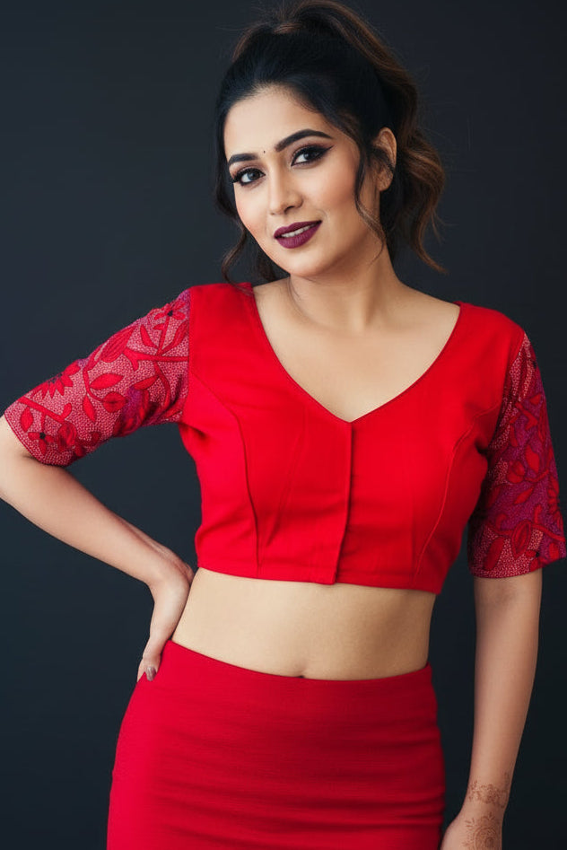 Heritage Kantha Handwork Blouse