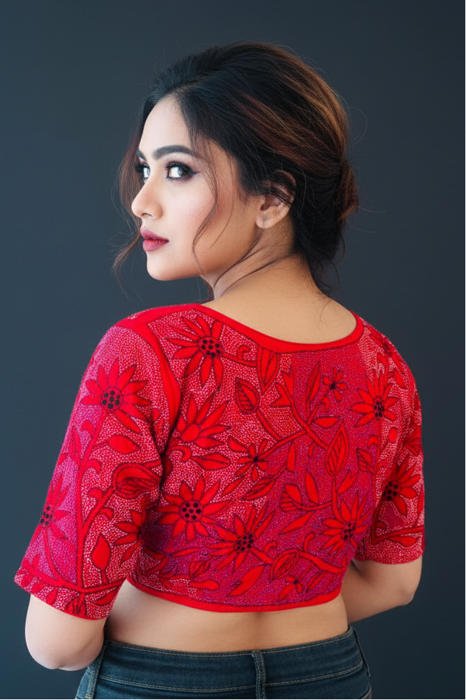 Heritage Kantha Handwork Blouse