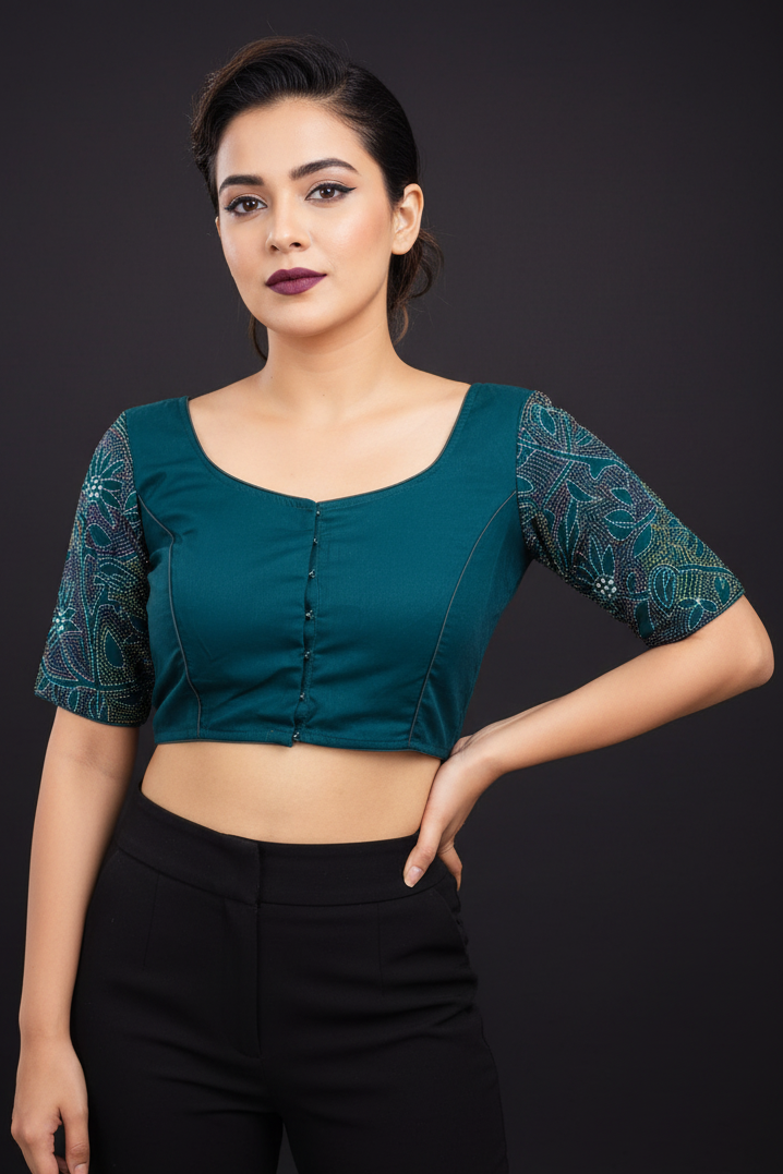 Heritage Kantha Handwork Blouse