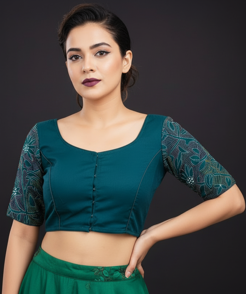 Heritage Kantha Handwork Blouse