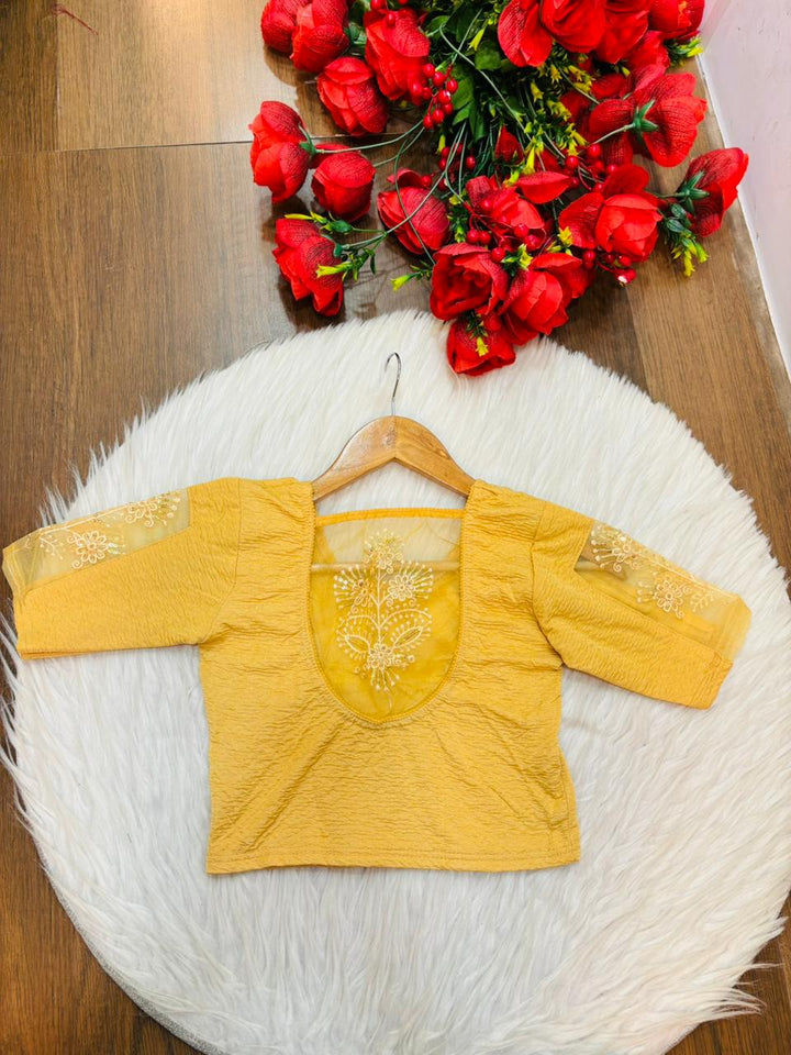 Heritage Glow-Stretchable Knitted Blouse