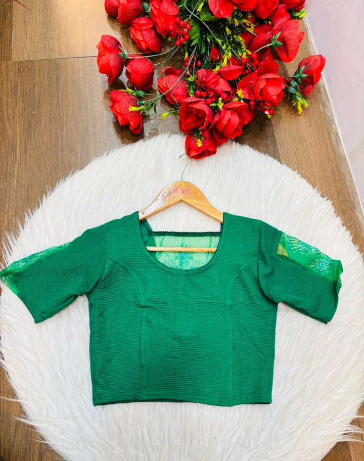 Heritage Glow-Stretchable Knitted Blouse