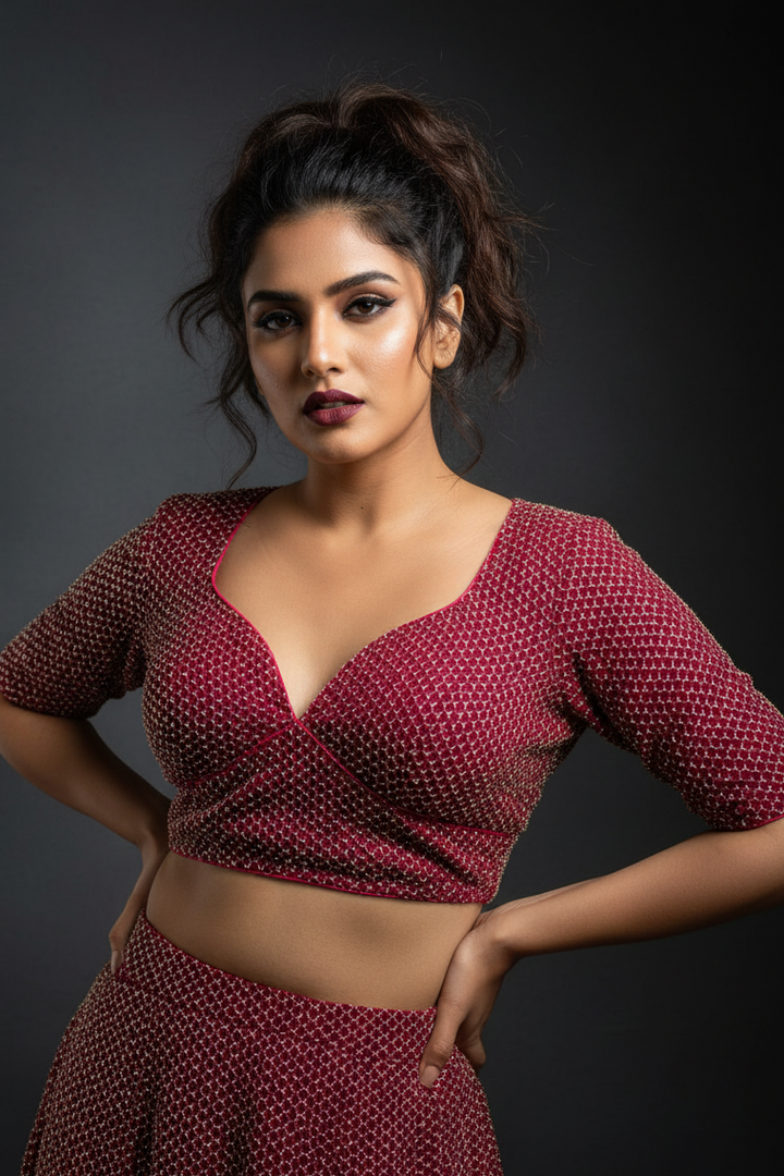 Let The party Begin-Designer Fendy Silk Blouse