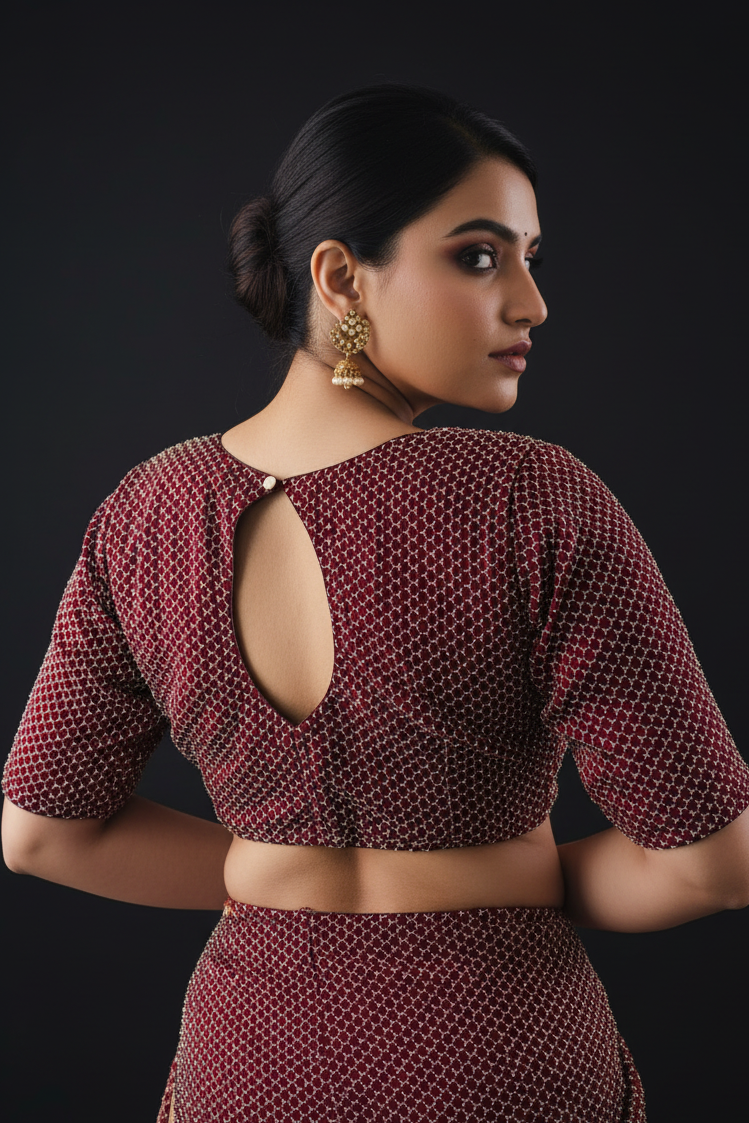 Let The party Begin-Designer Fendy Silk Blouse