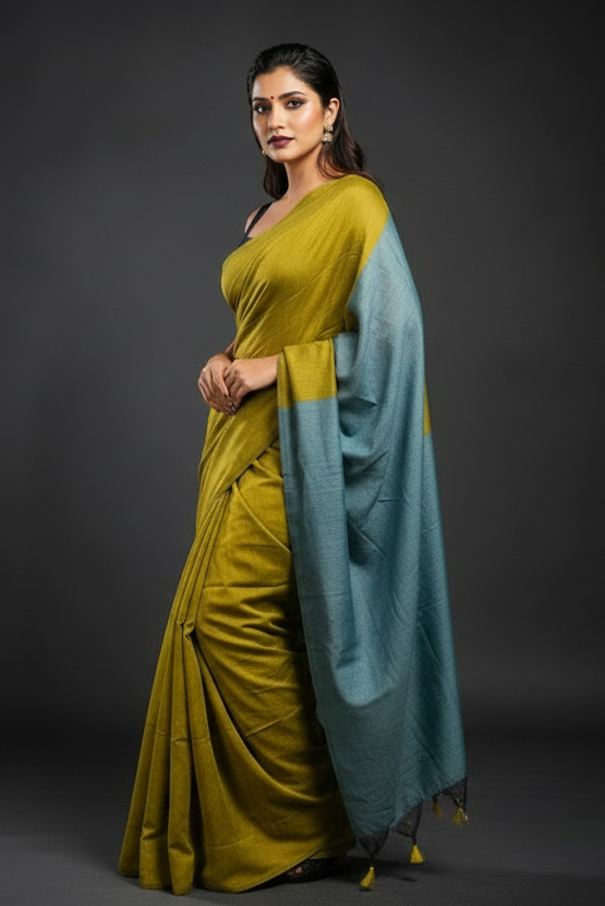 Chitrangada Khadi Cotton Saree