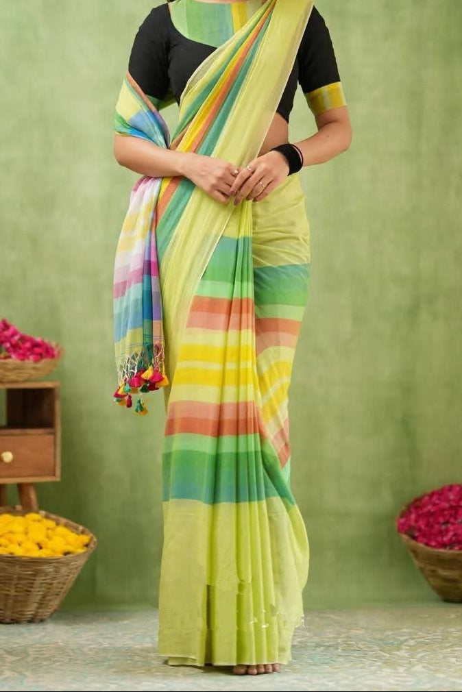 Bahuranga Mul Cotton Saree