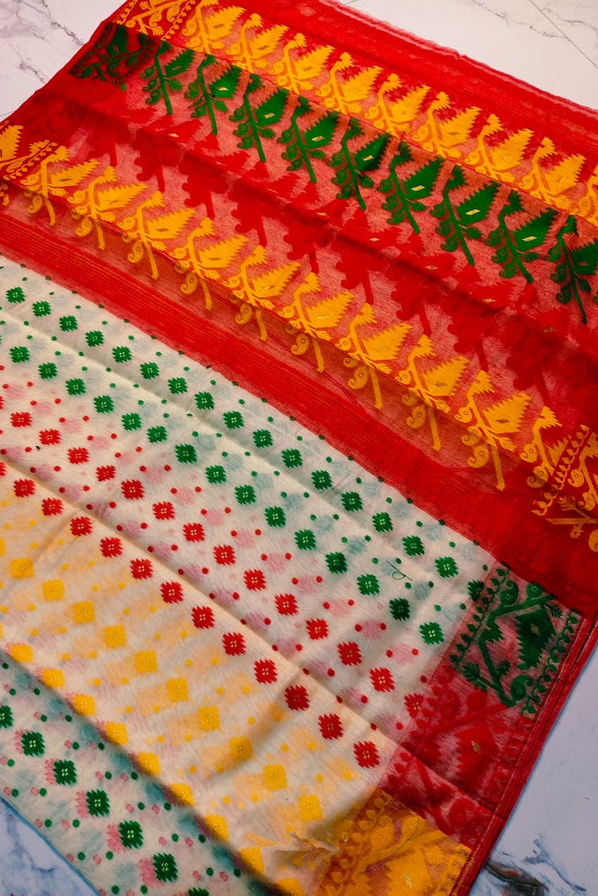 Tilottama Dhakai Jamdani Saree