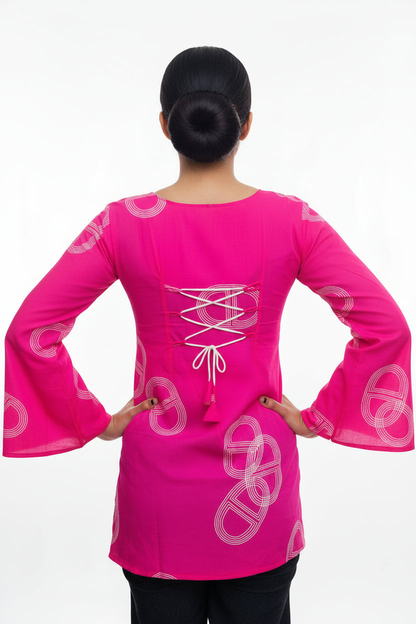 Bold Pink-Pure Cotton Kurti