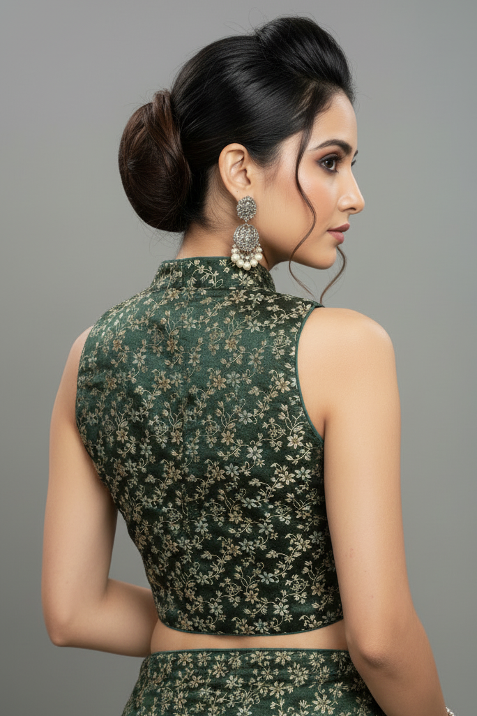 Swarna Pushpa Katan Banarasi Silk Designer Blouse