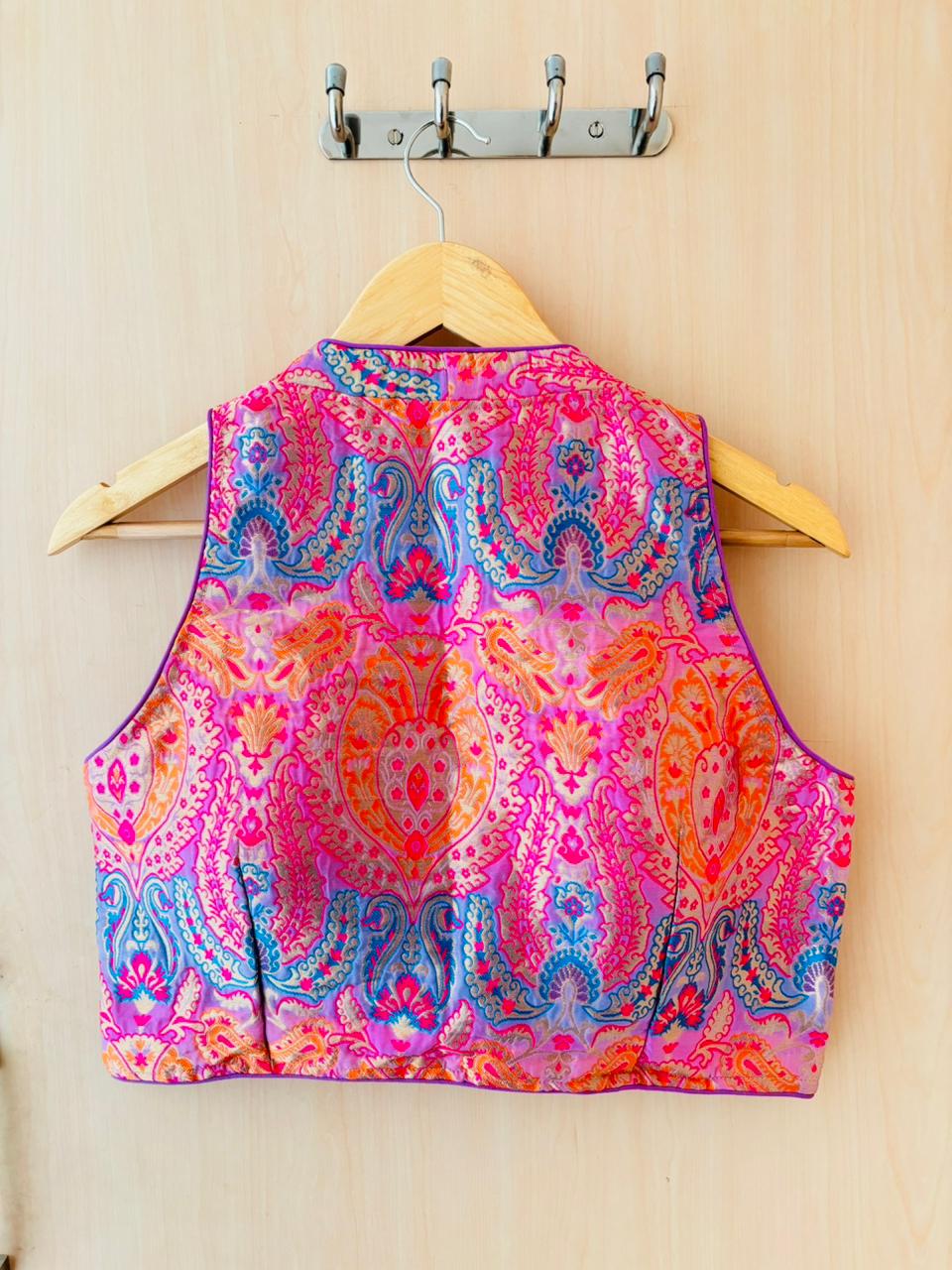 Stolen moments- Katan Banarasi Silk Designer Blouse