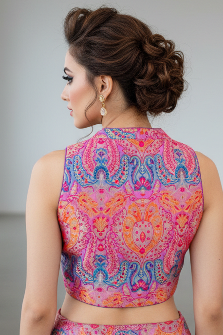 Stolen moments- Katan Banarasi Silk Designer Blouse