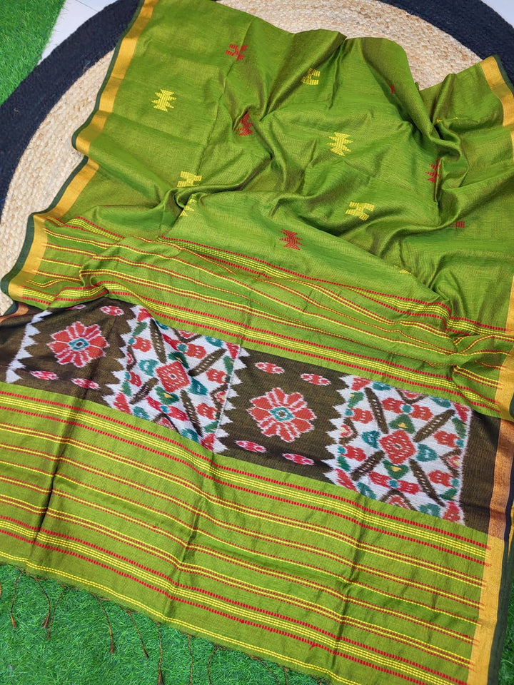 Oithijjo Rekha Kotki Cotton Silk Tissu Saree