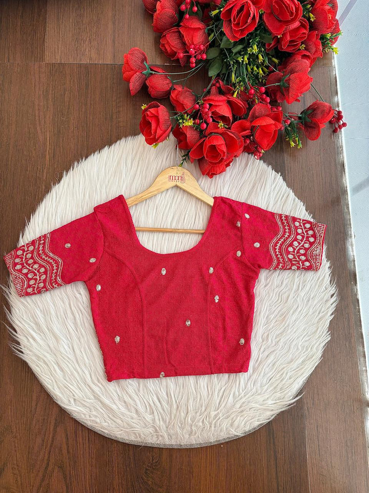 Little place- Floral Stretchable Knitted Blouse