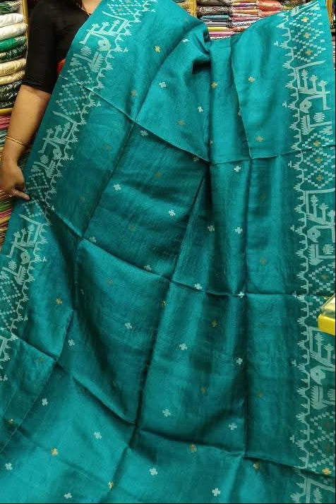 Pranto rekha Gachi Tussar Jamdani Handloom Saree