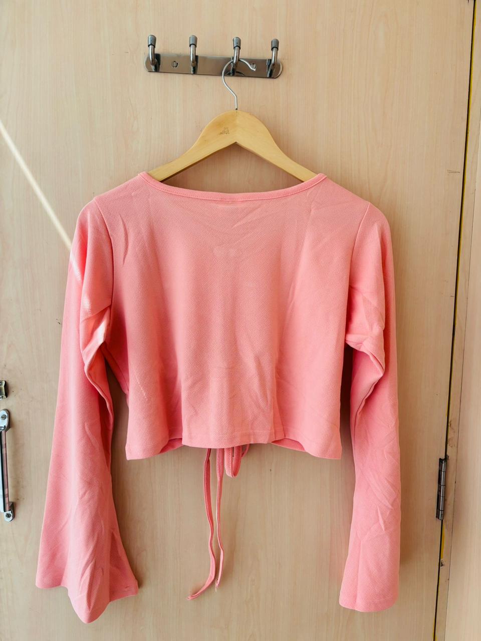 80s Style Crop Western Top