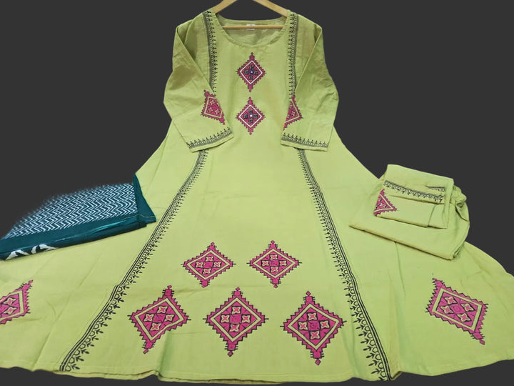 Pure Elegance Cotton Kurti  Suit