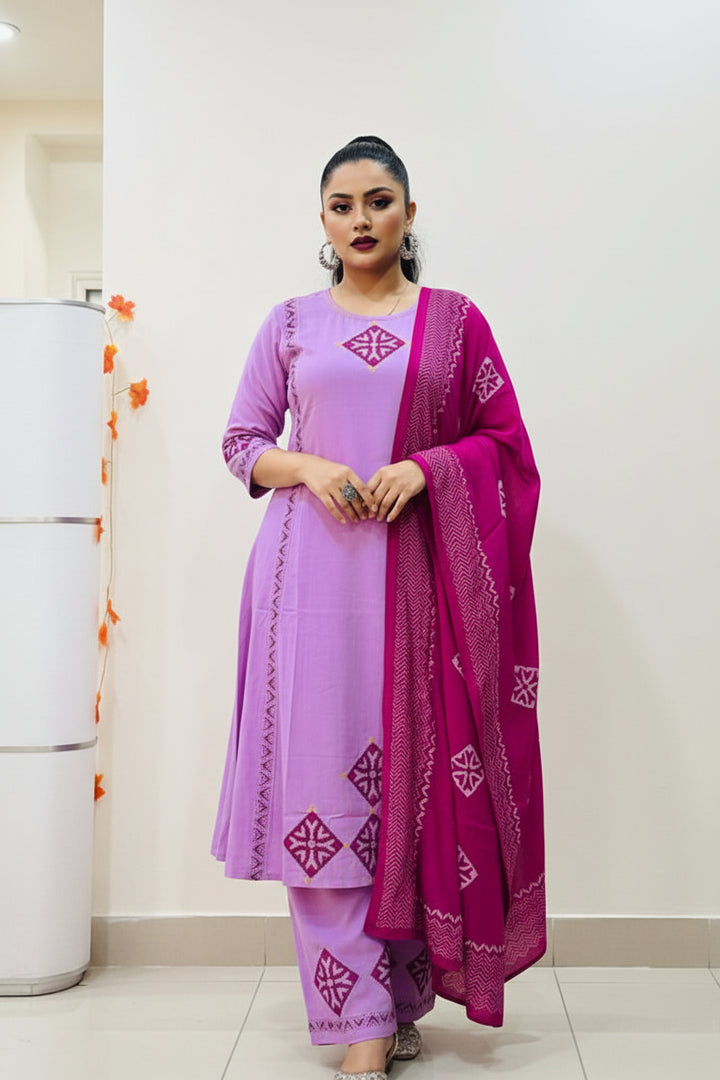 Pure Elegance Cotton Kurti  Suit