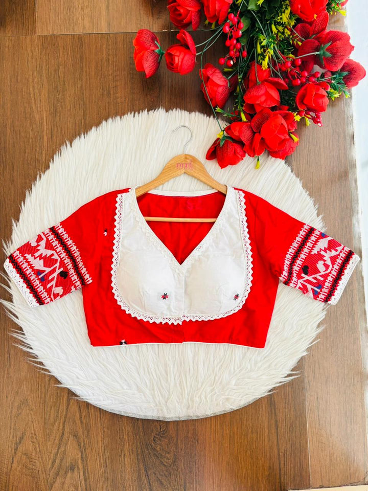 The Lady-Jamdani Designer Cotton Blouse