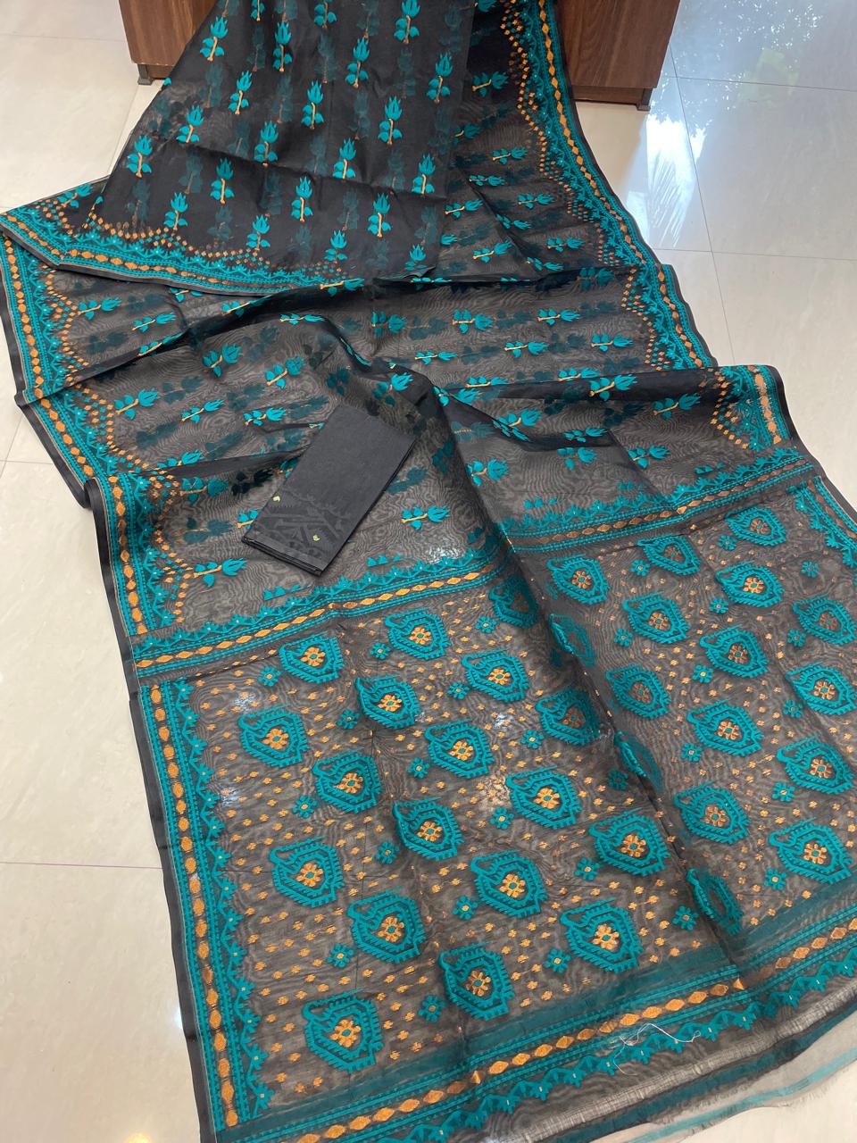 Pata Bahar Bengal Jamdani Saree