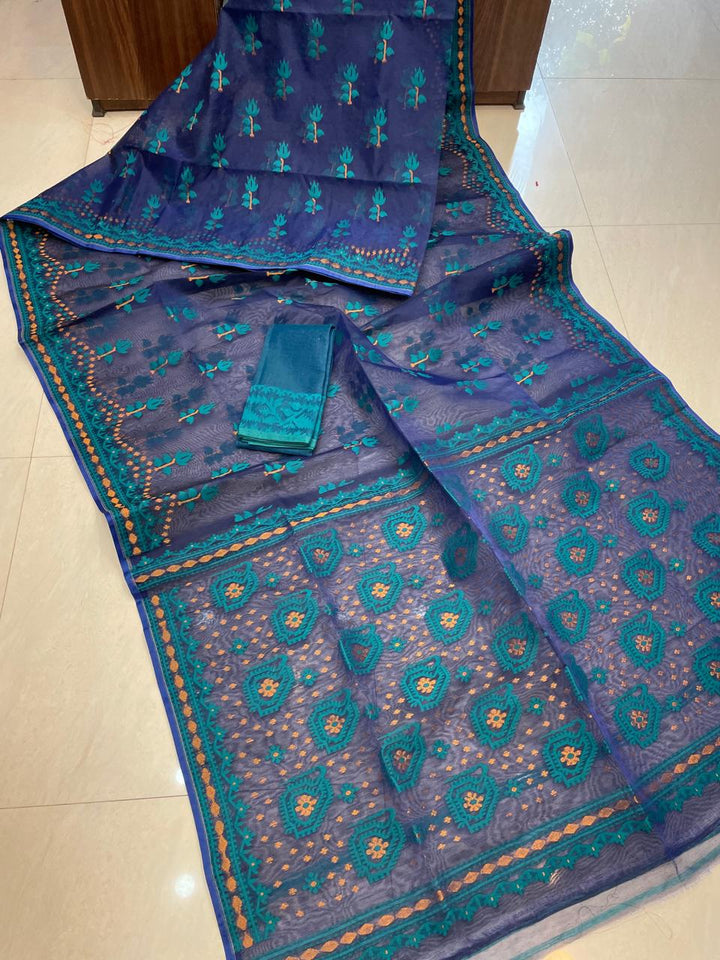 Pata Bahar Bengal Jamdani Saree