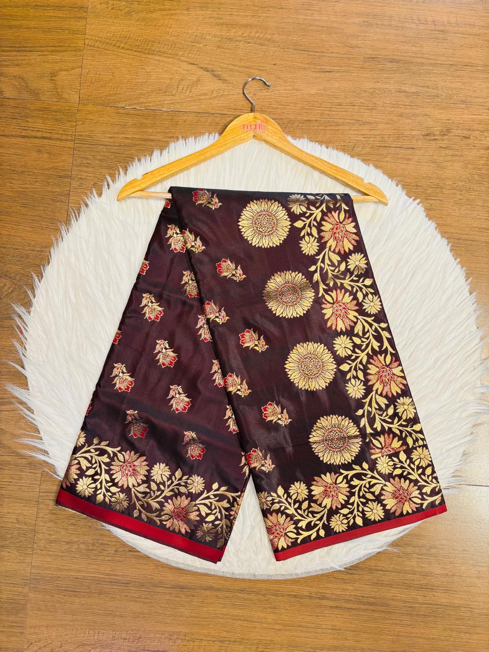 Flowy Magic (Satin Silk Saree)