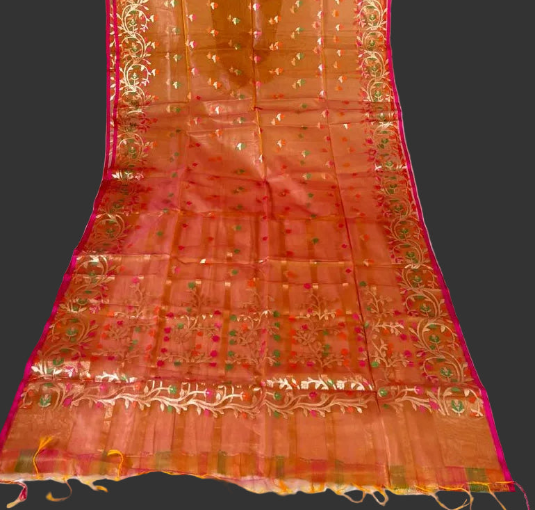 Divine Essence Muslin Jamdani Saree