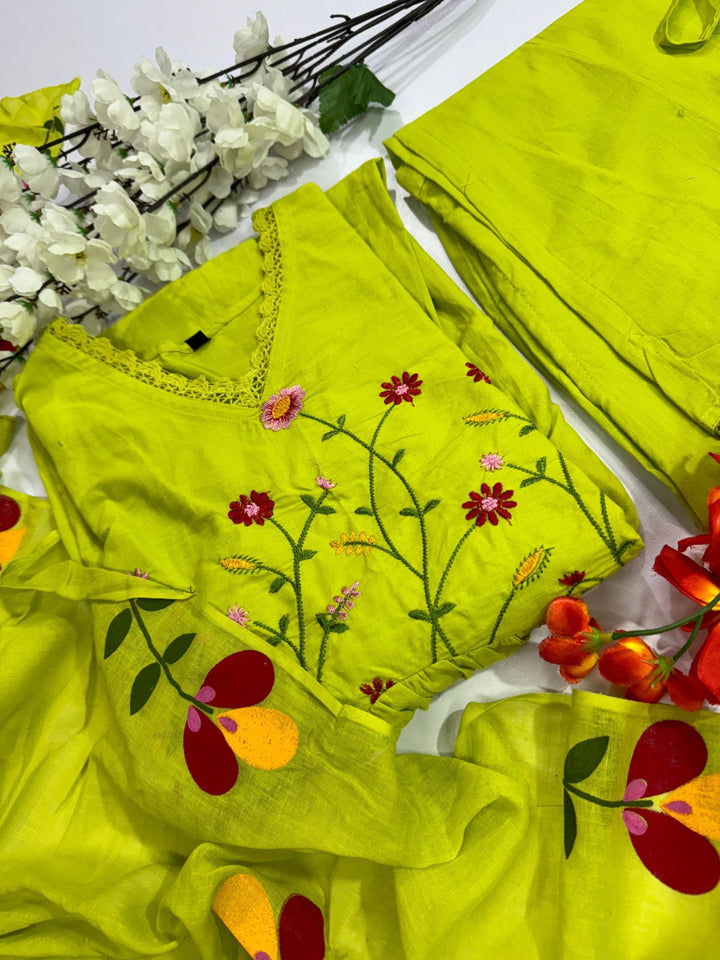 Sunny Slay Cotton Kurti set