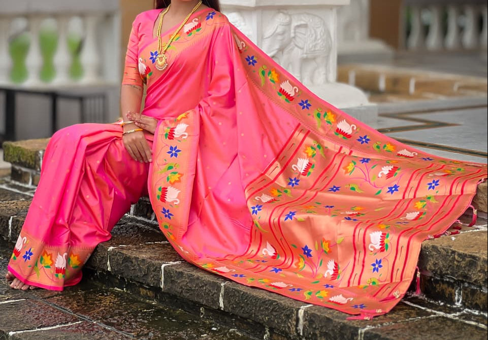Mumbai Mood Sarees(Paithani Silk)