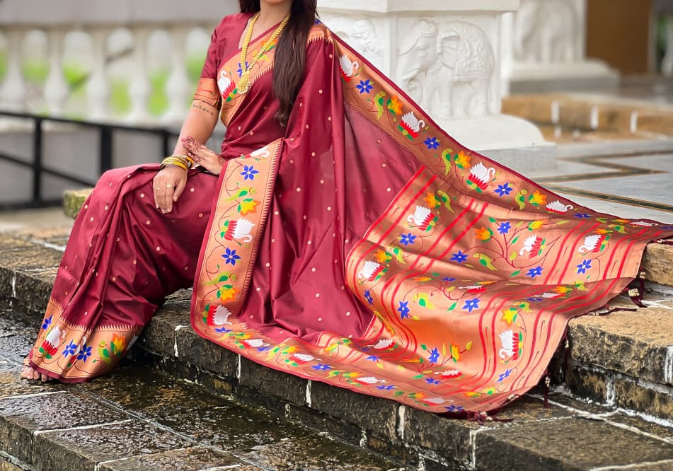 Mumbai Mood Sarees(Paithani Silk)