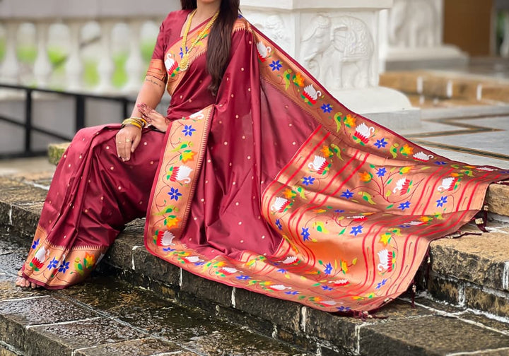 Mumbai Mood Sarees(Paithani Silk)