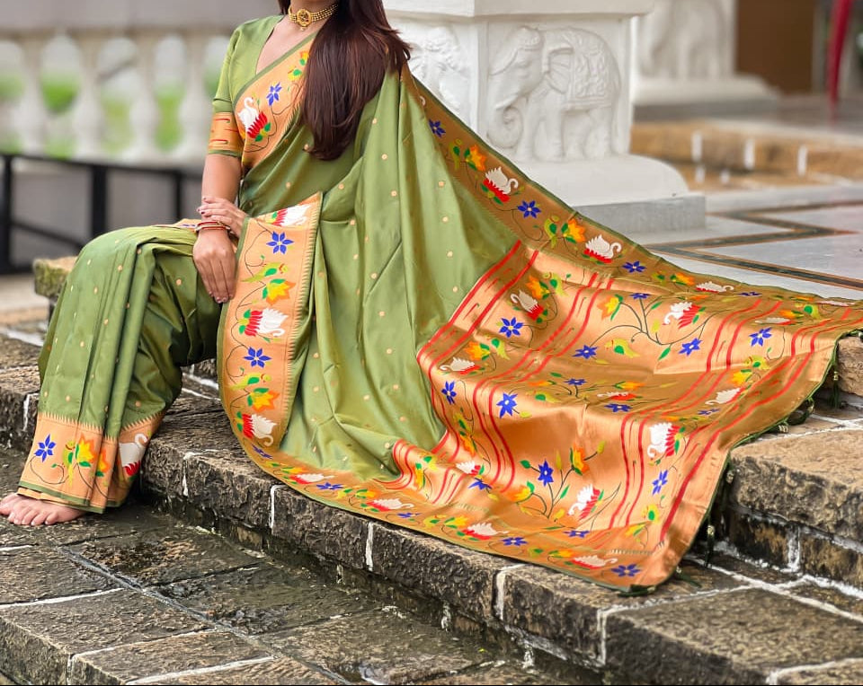 Mumbai Mood Sarees(Paithani Silk)