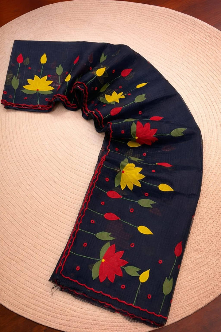 Padyo Pata Kota Applique Saree