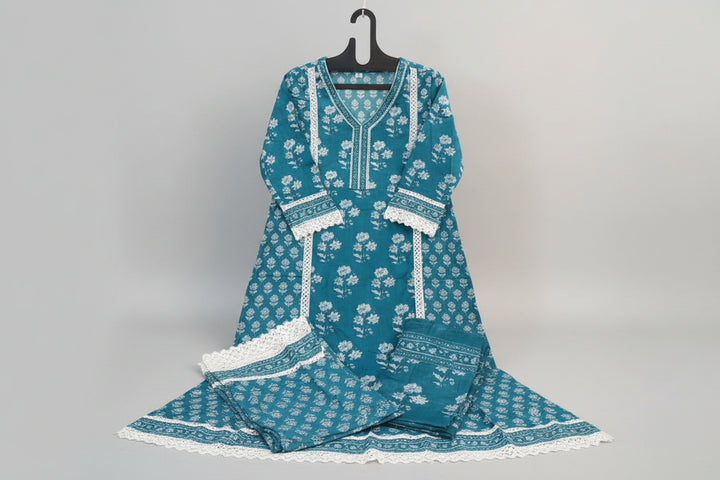 Ethniq Edge Cotton Kurti Set