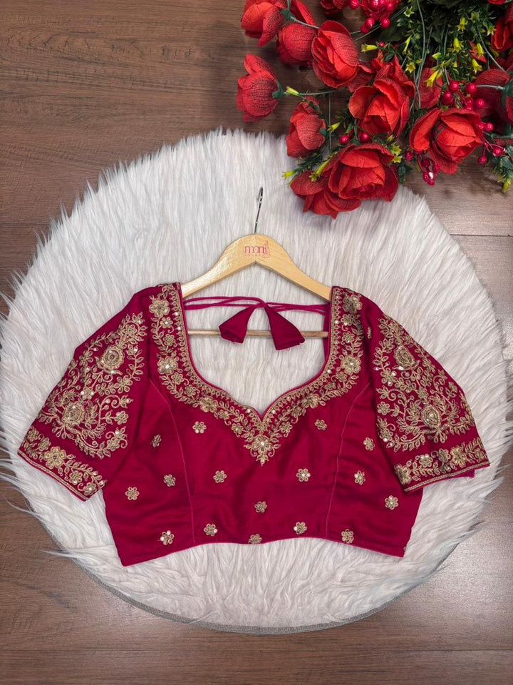 Emerald Vine Zari New Designer Blouse