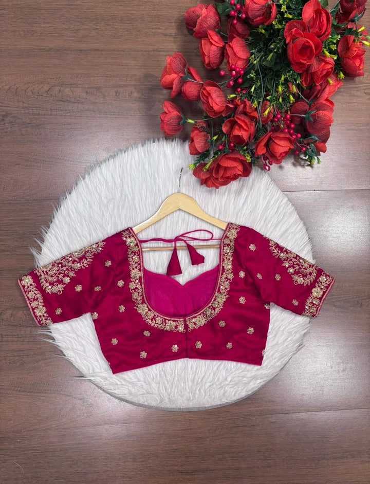 Emerald Vine Zari New Designer Blouse