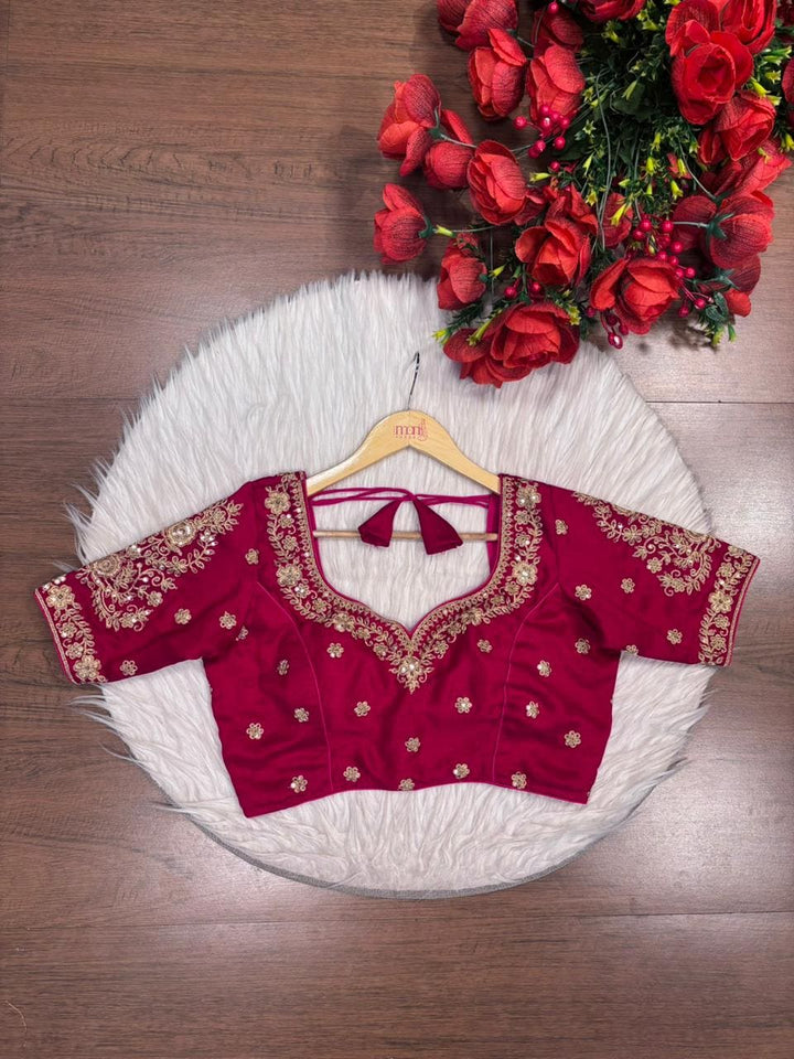 Emerald Vine Zari New Designer Blouse