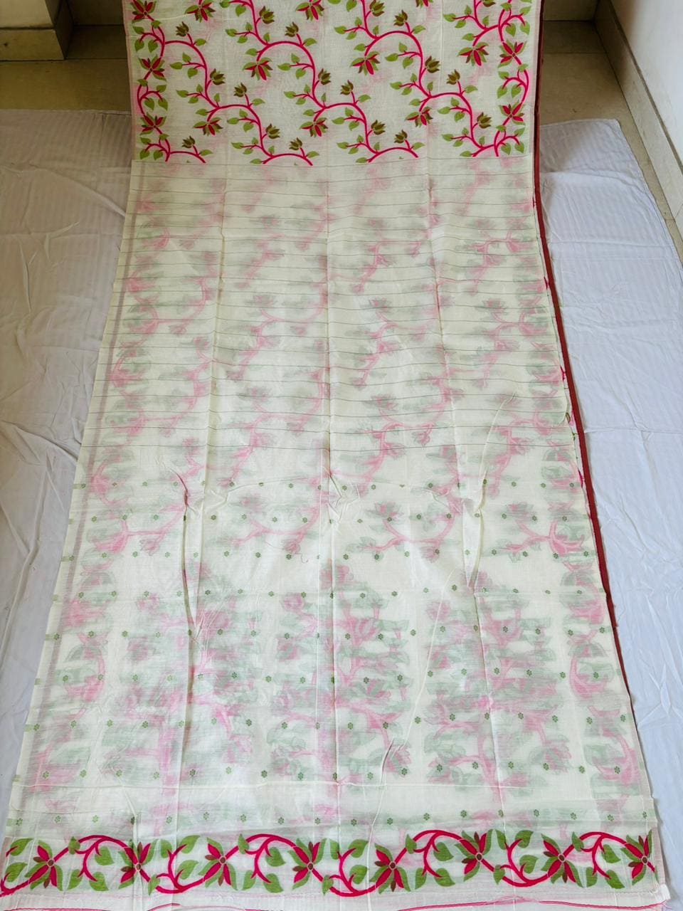 Kusumita (কুসুমিতা) Cotton Silk Saree