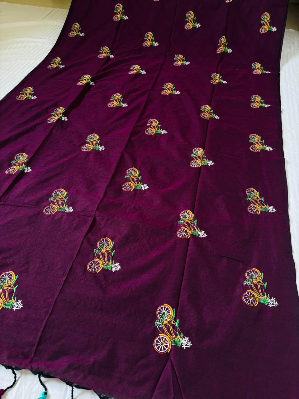 Spring Ride- Khadi Cotton Saree
