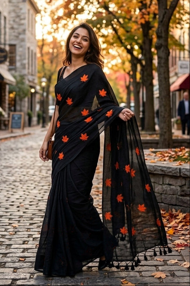 Khudse Mohabbat Khadi Cotton Saree